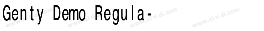 Genty Demo Regula字体转换 Genty Demo Regula字体转换